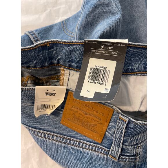 Levi's NWT Icon Button Fly Size 30 Denim Maxi Two Toned Jean Women's Skirt - Picture 5 of 5